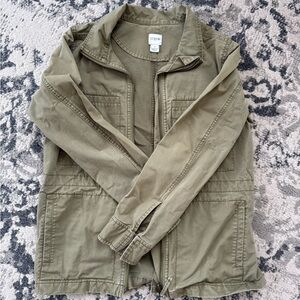 J crew khaki utility jacket